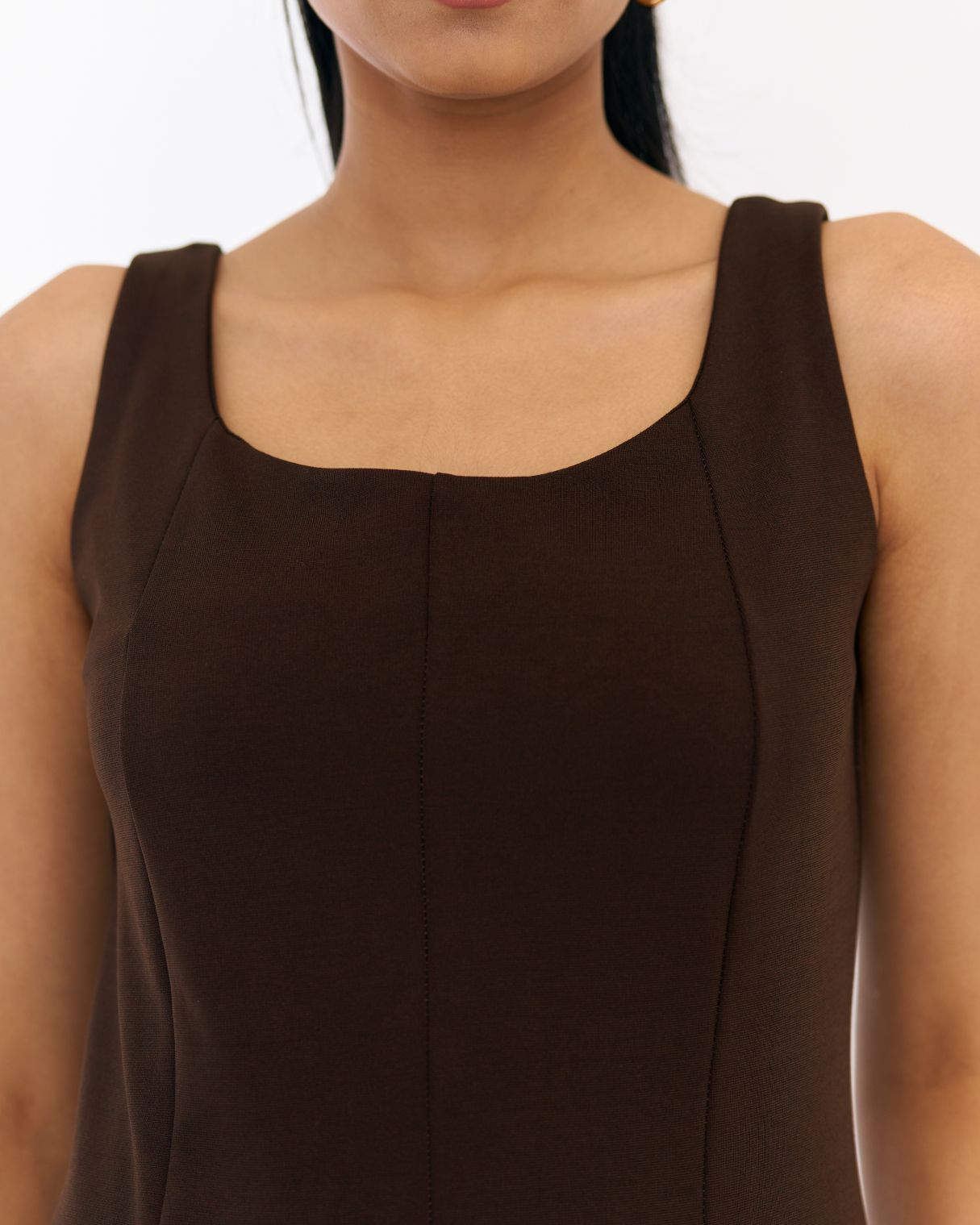 Holly Brown Fit and flare dress