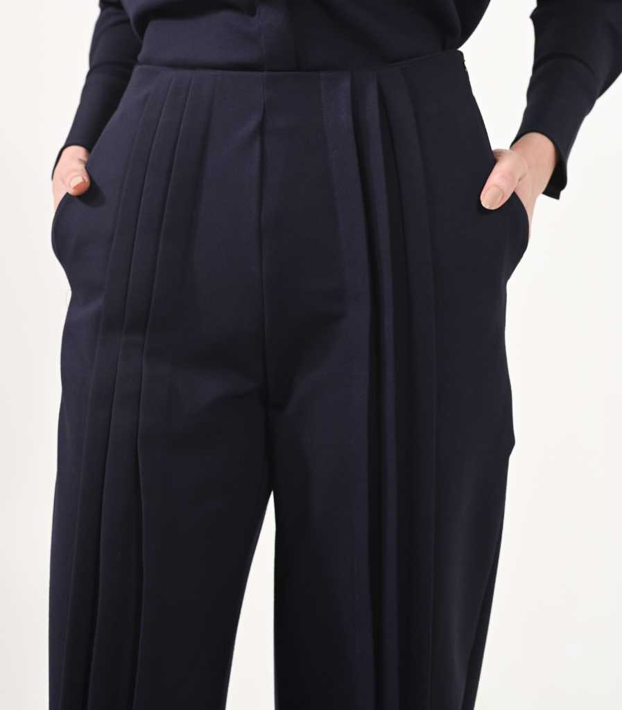 Double pleated pants