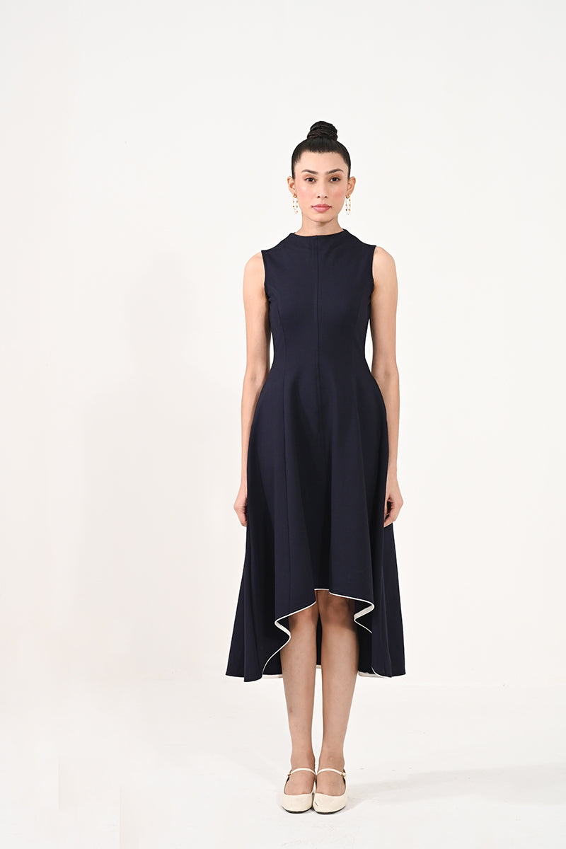 Lumi Blue Asymmetric Dress