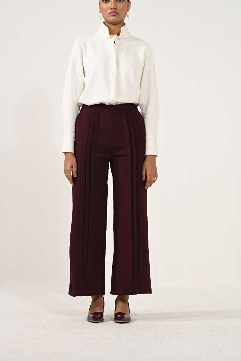 Double pleated pants