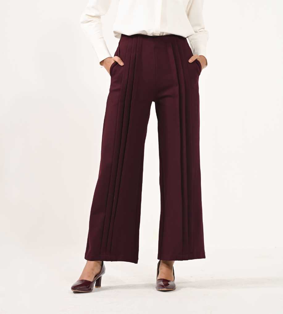 Double pleated pants