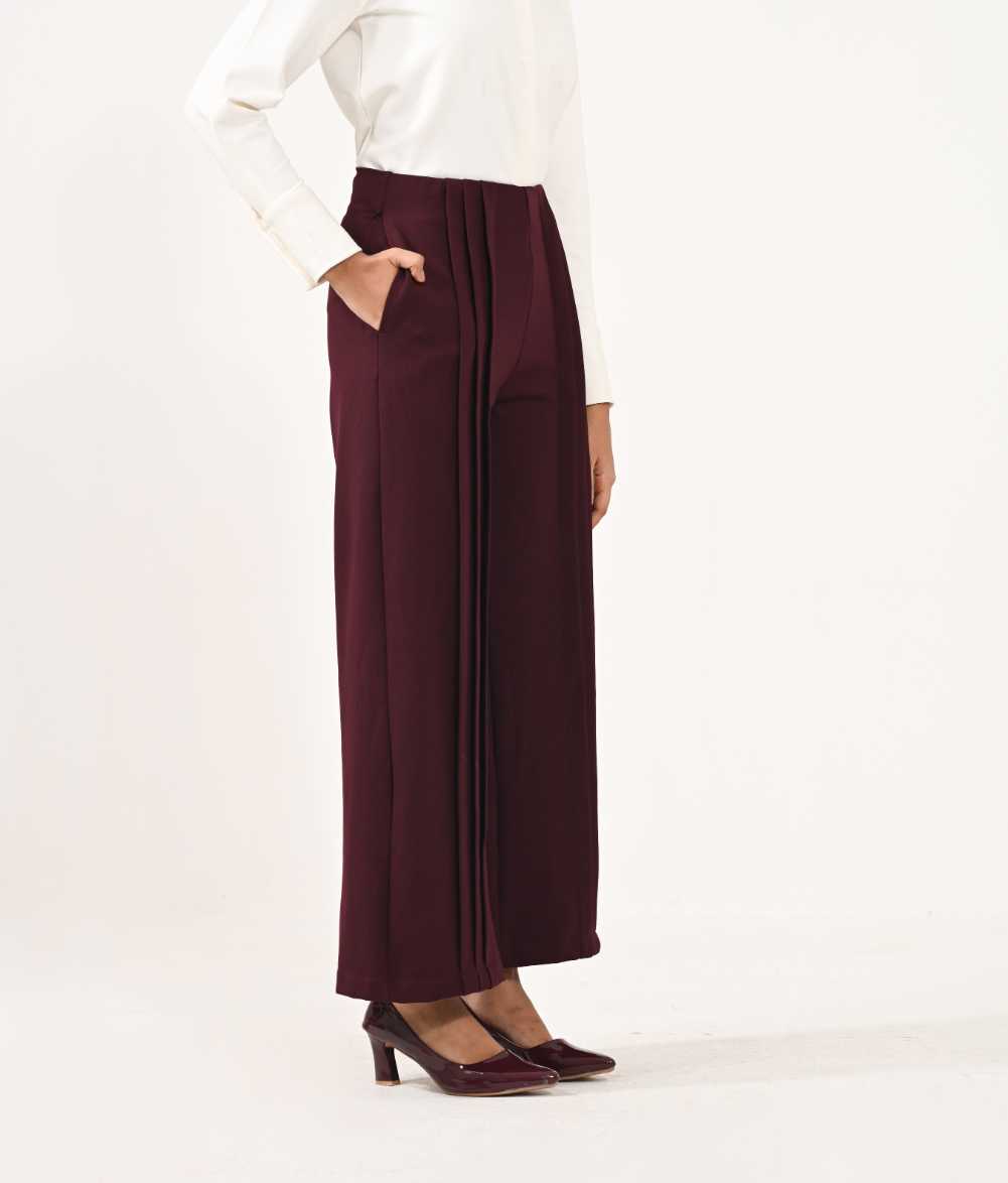 Double pleated pants