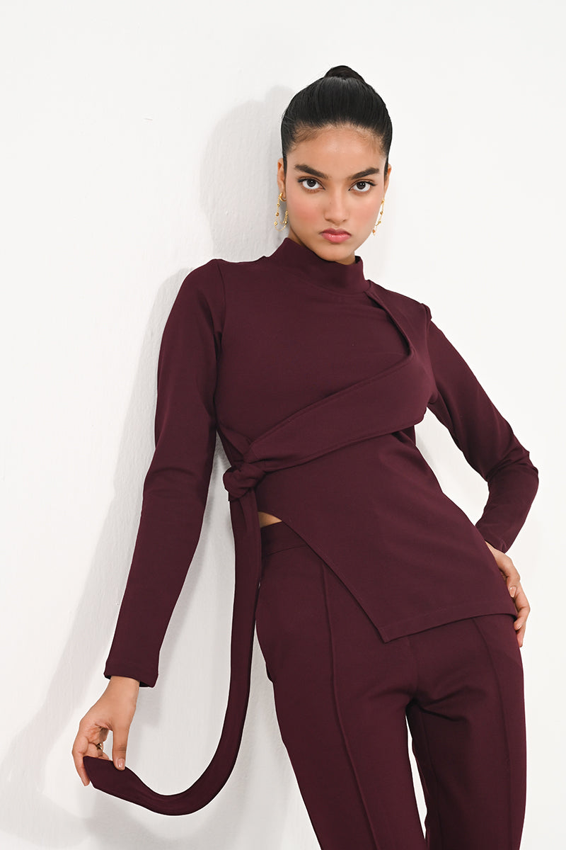 Side Slit Top - Trendy and Cozy Winter Workwear for Women | Aamili