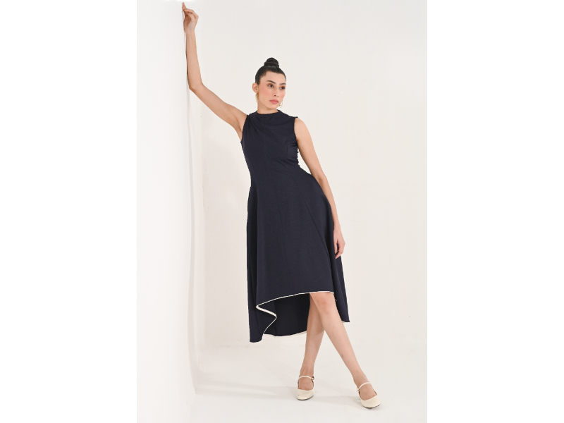 Lumi Blue Asymmetric Dress