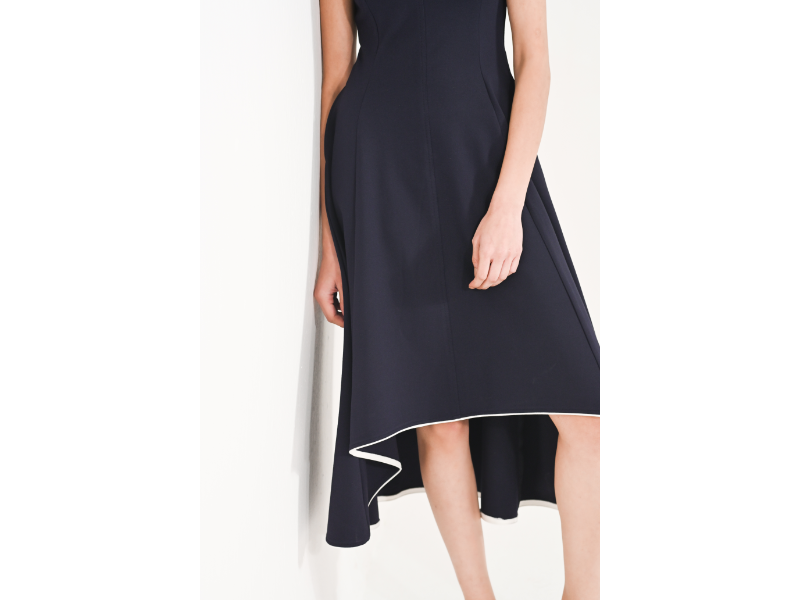 Lumi Blue Asymmetric Dress