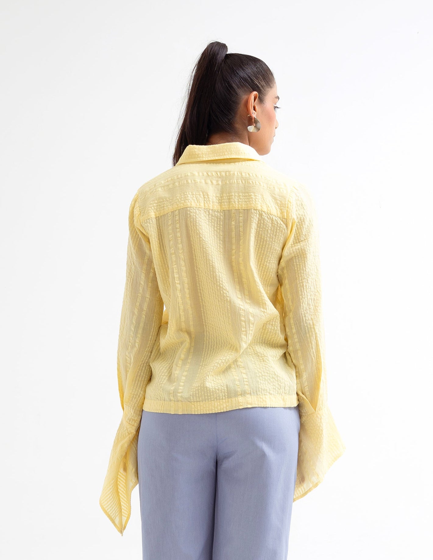 Butter Yellow Pointed Cuff Shirt