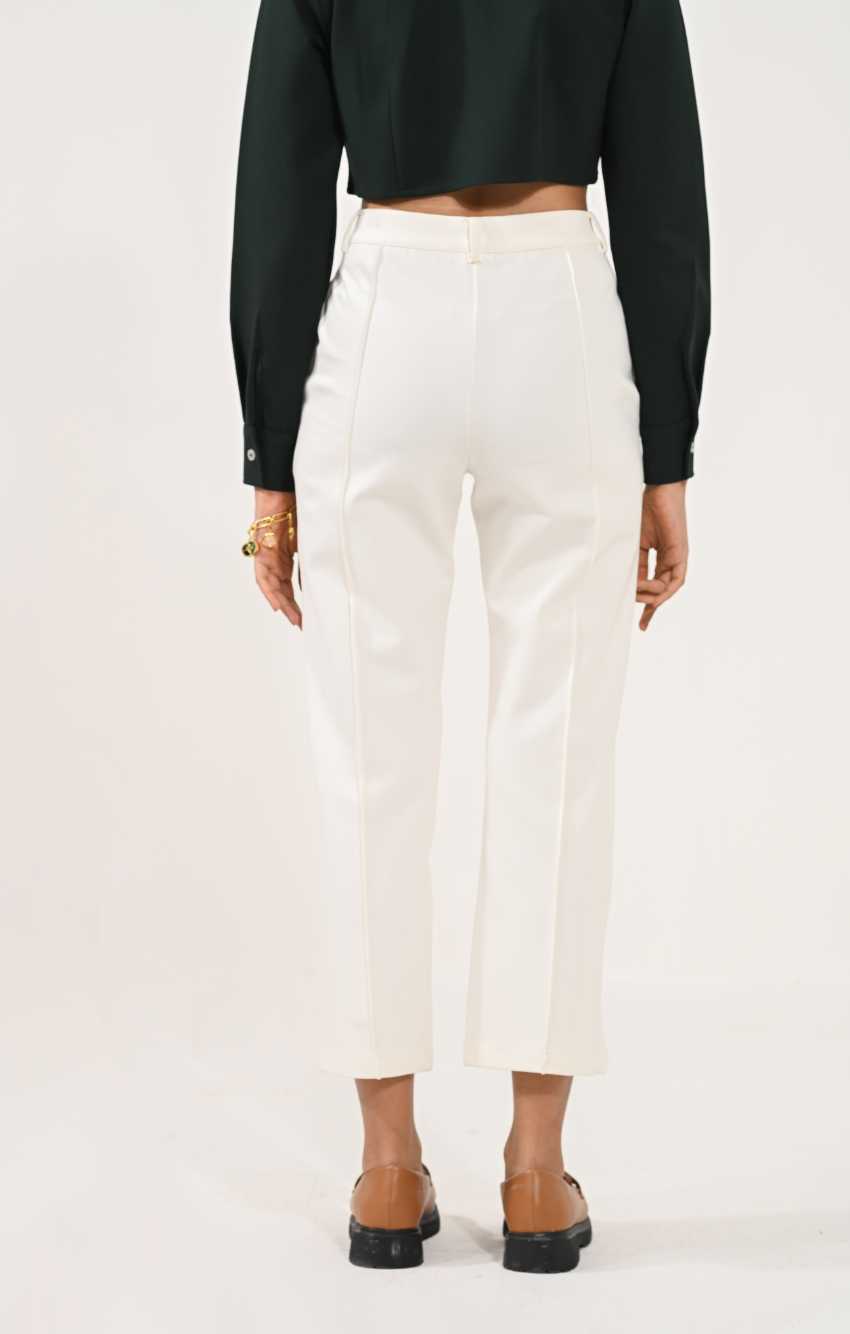 Tapered pintuck pants