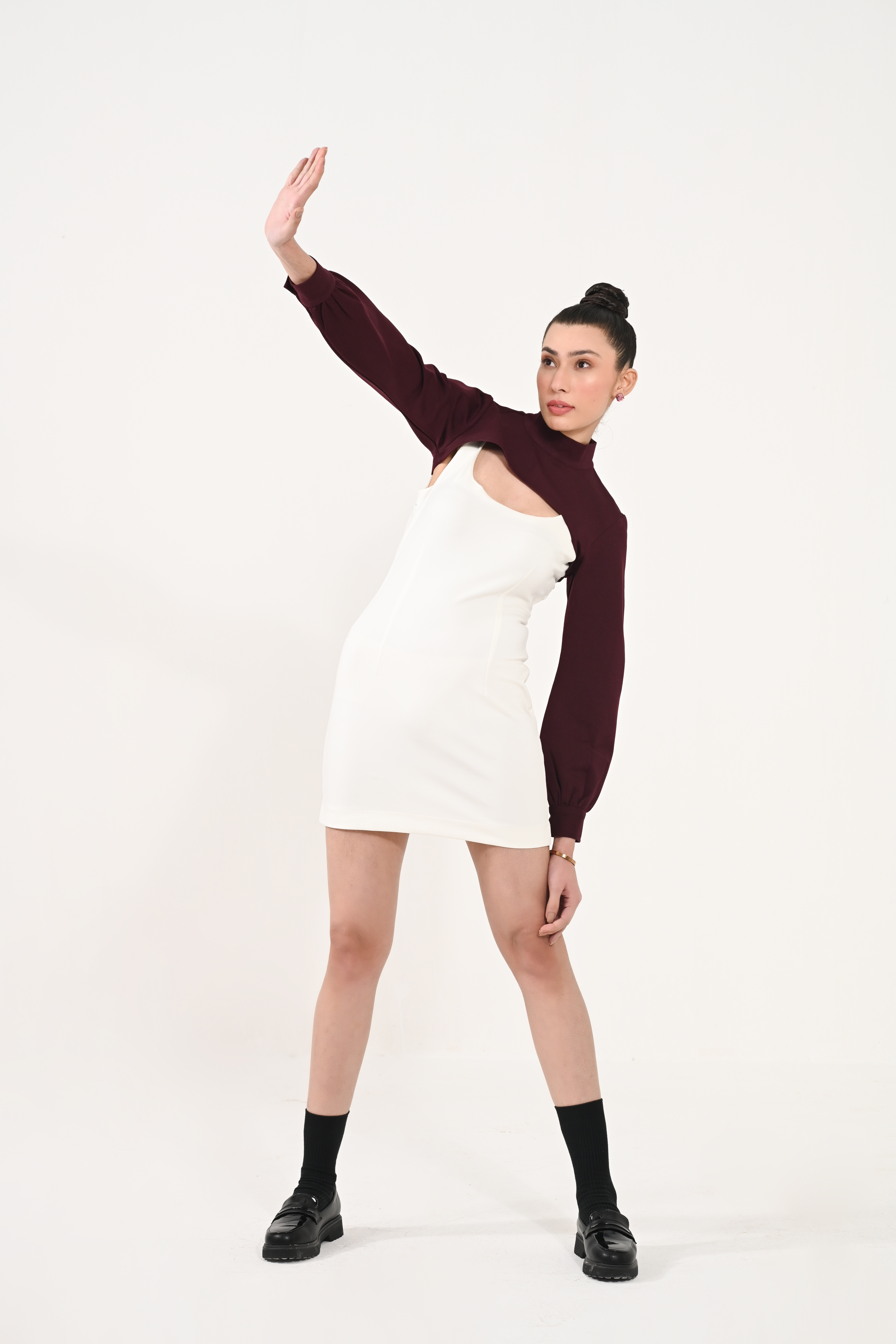 North Wine Bolero Dress