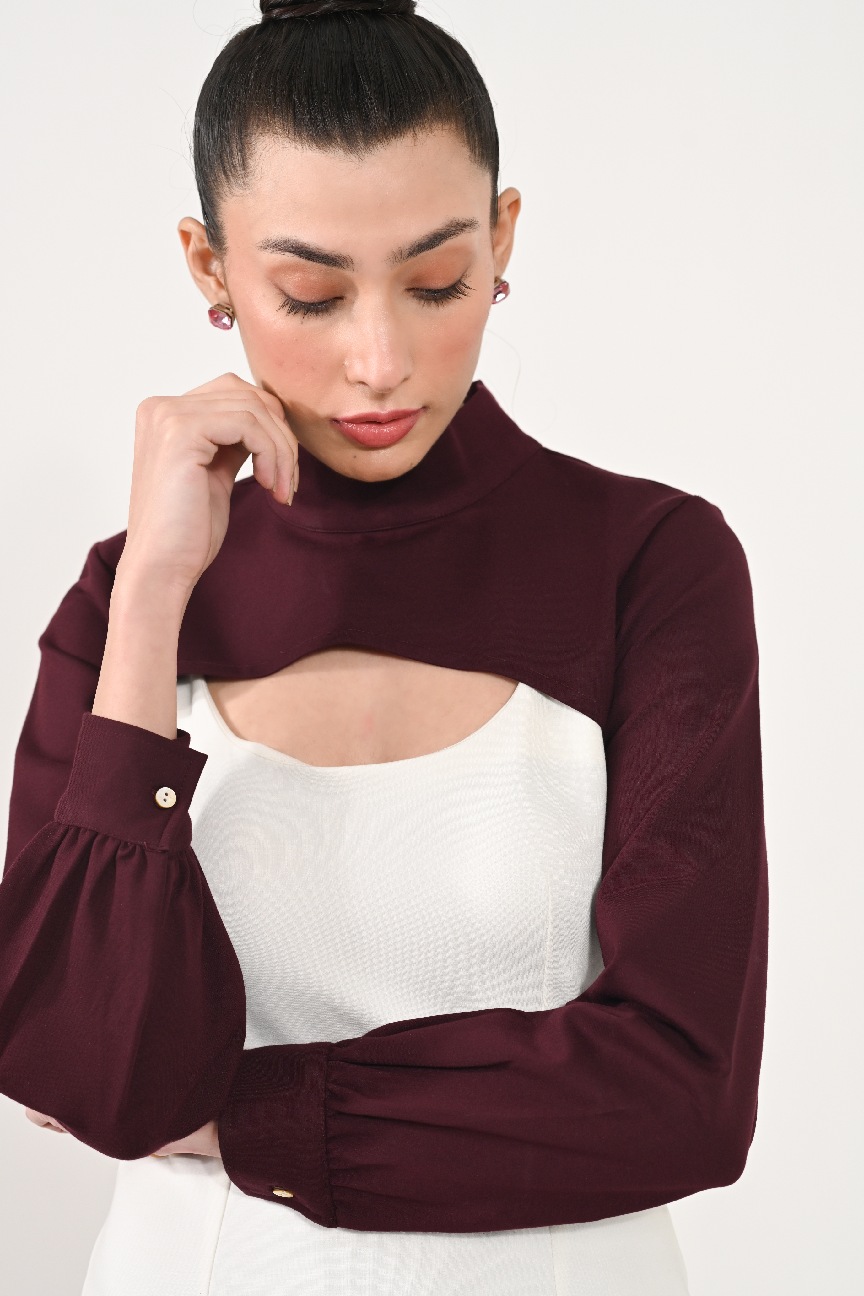 North Wine Bolero Dress