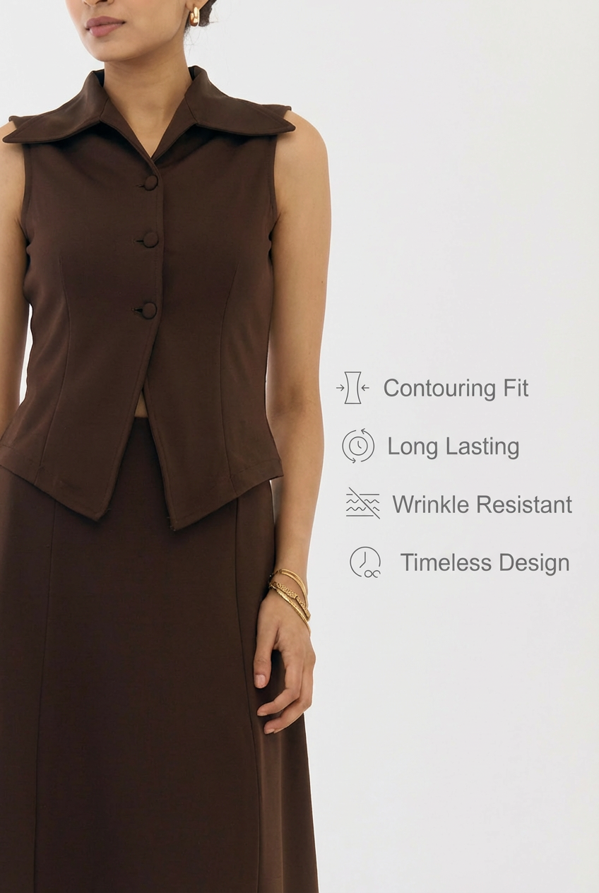 Naxos Co-ord Set Brown