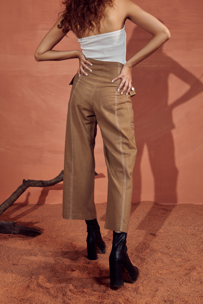 Abel Mid-Rise Straight Pants