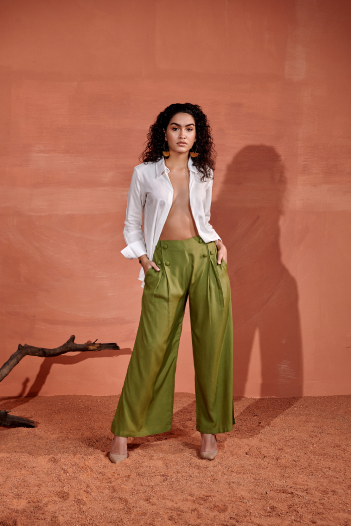 Ivy Mid-Rise Straight Flowy Pants