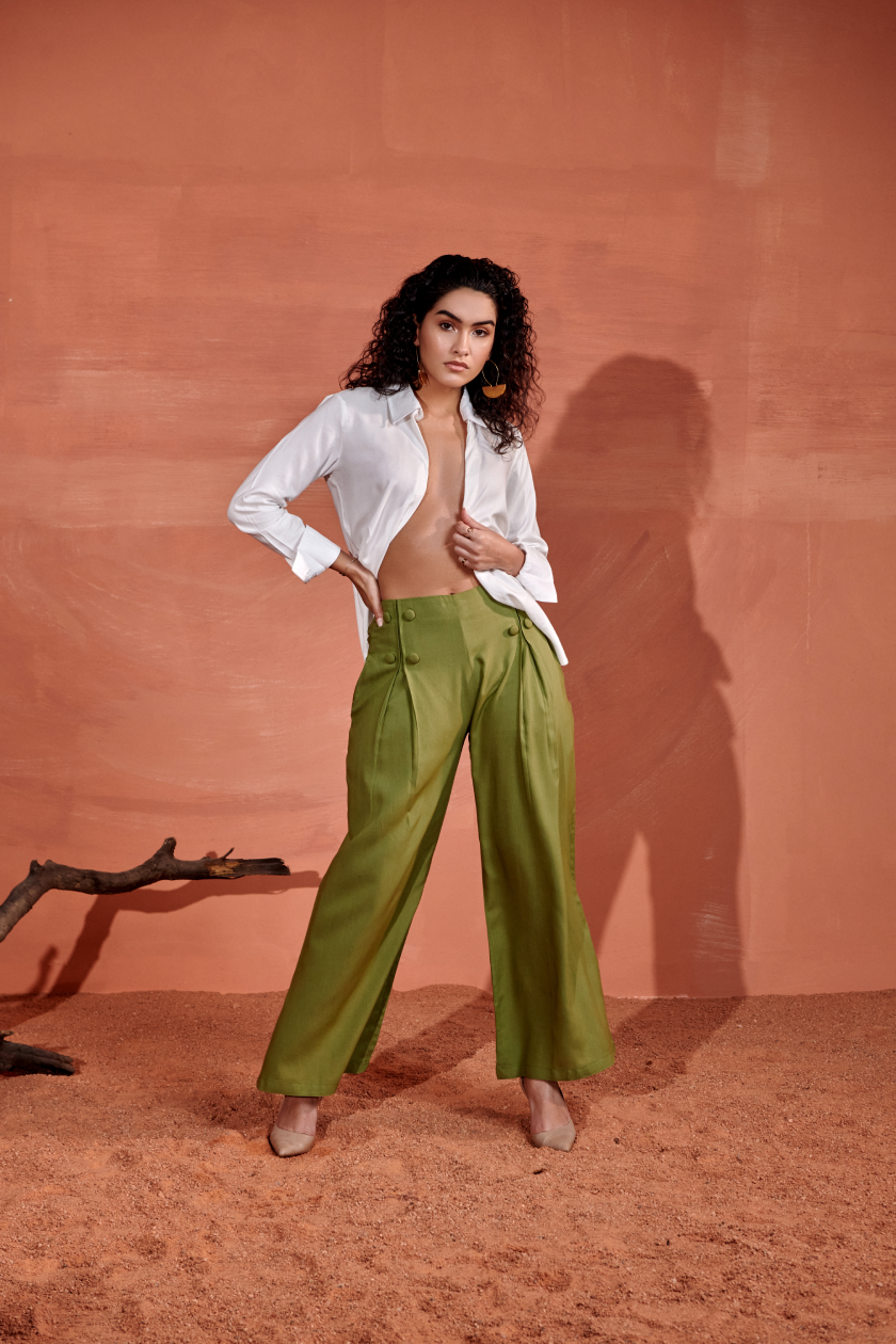 Ivy Mid-Rise Straight Flowy Pants