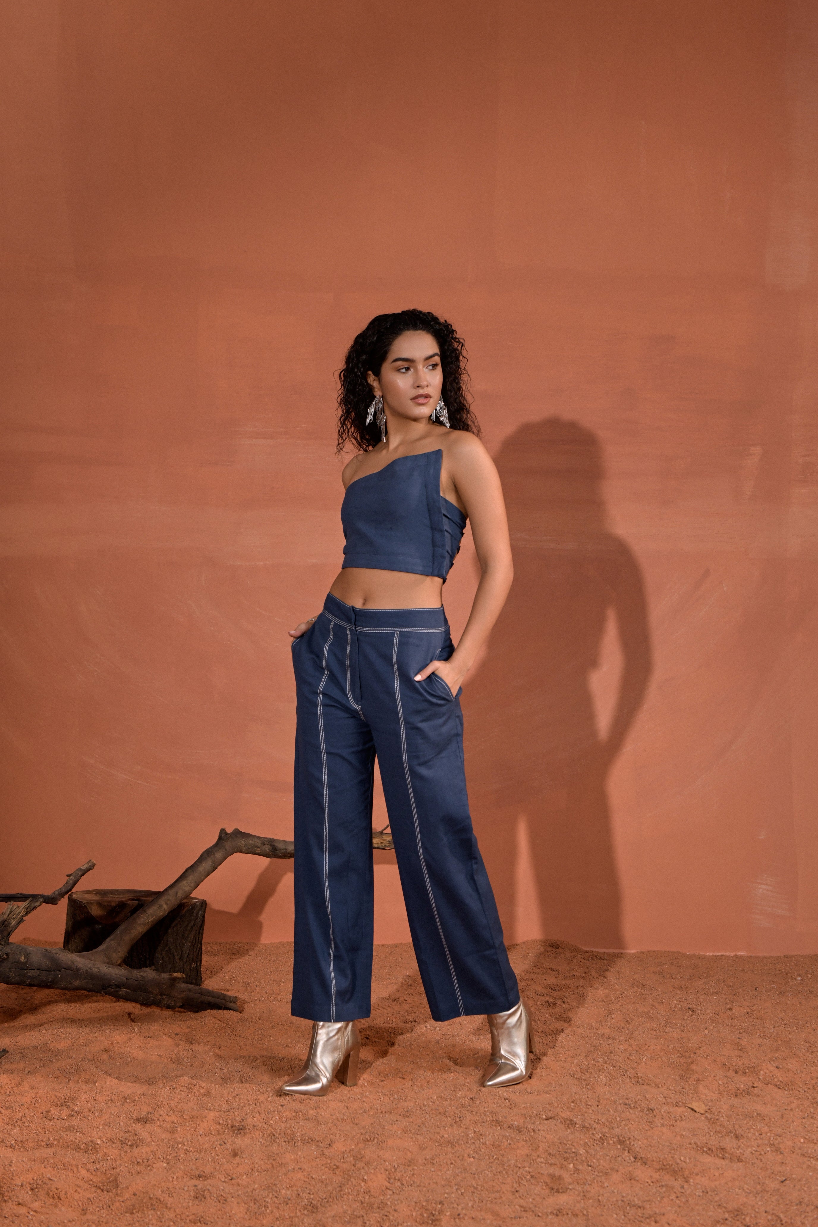 Sylvia Mid-Rise Straight Pants