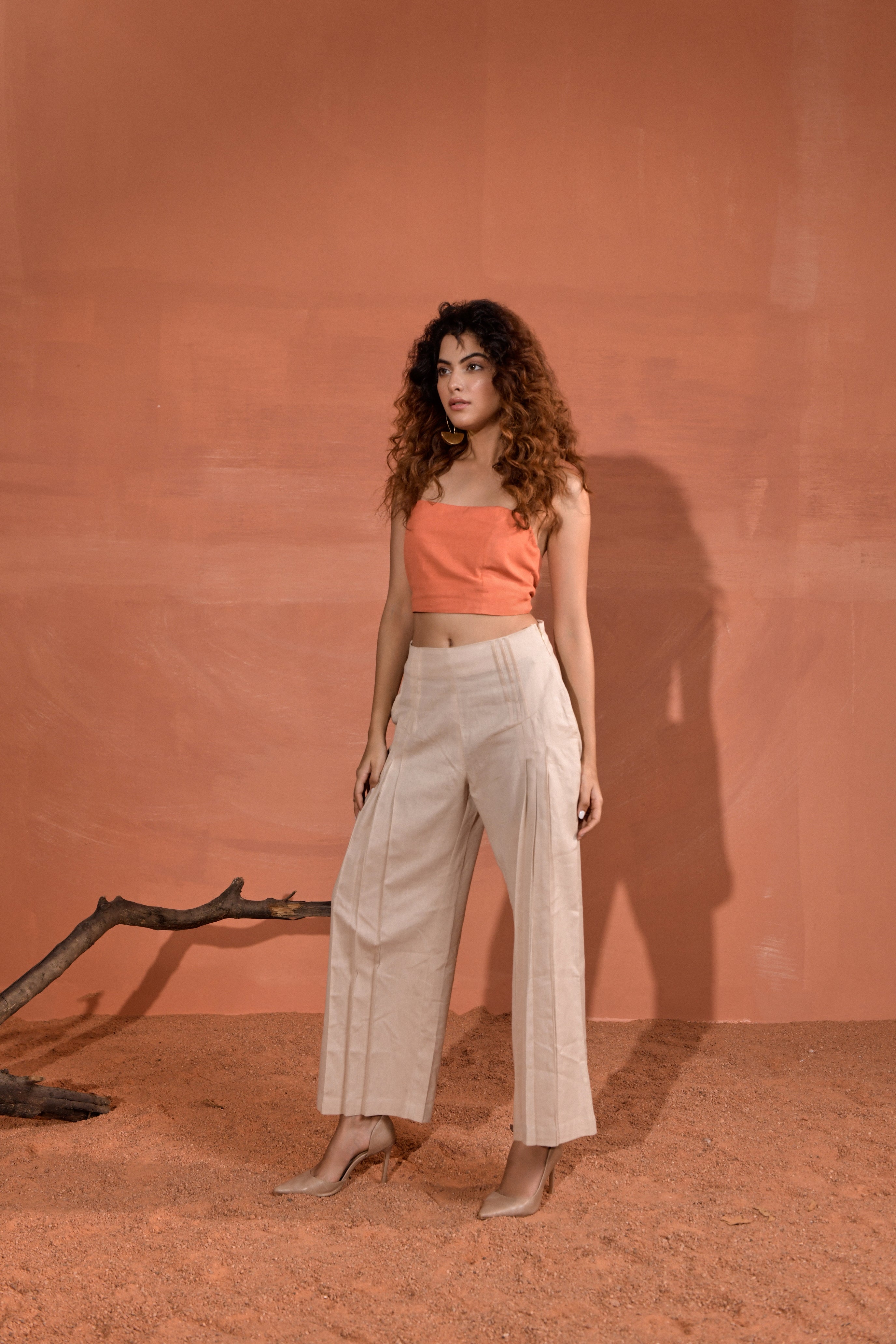 Elenor Mid-Rise Straight Pants