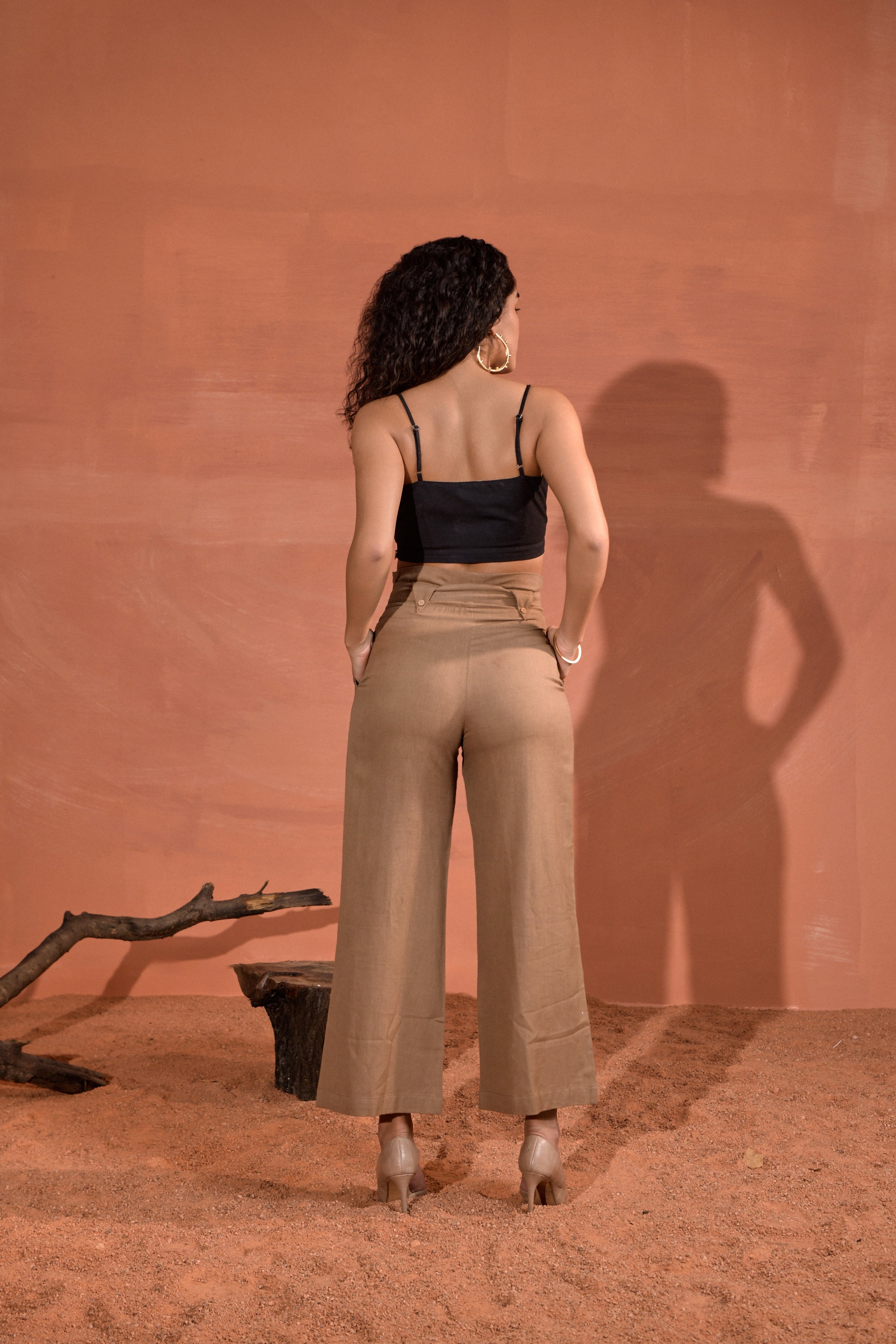 Hana High-Rise Straight Pants