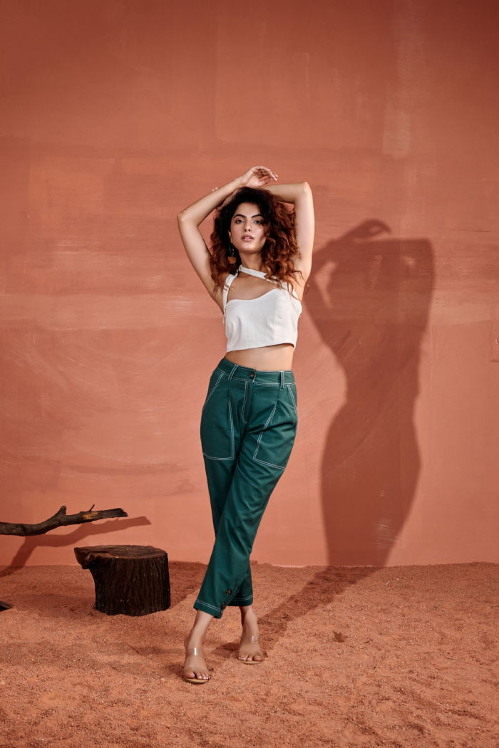 Stella Mid-Rise Tapered Pants
