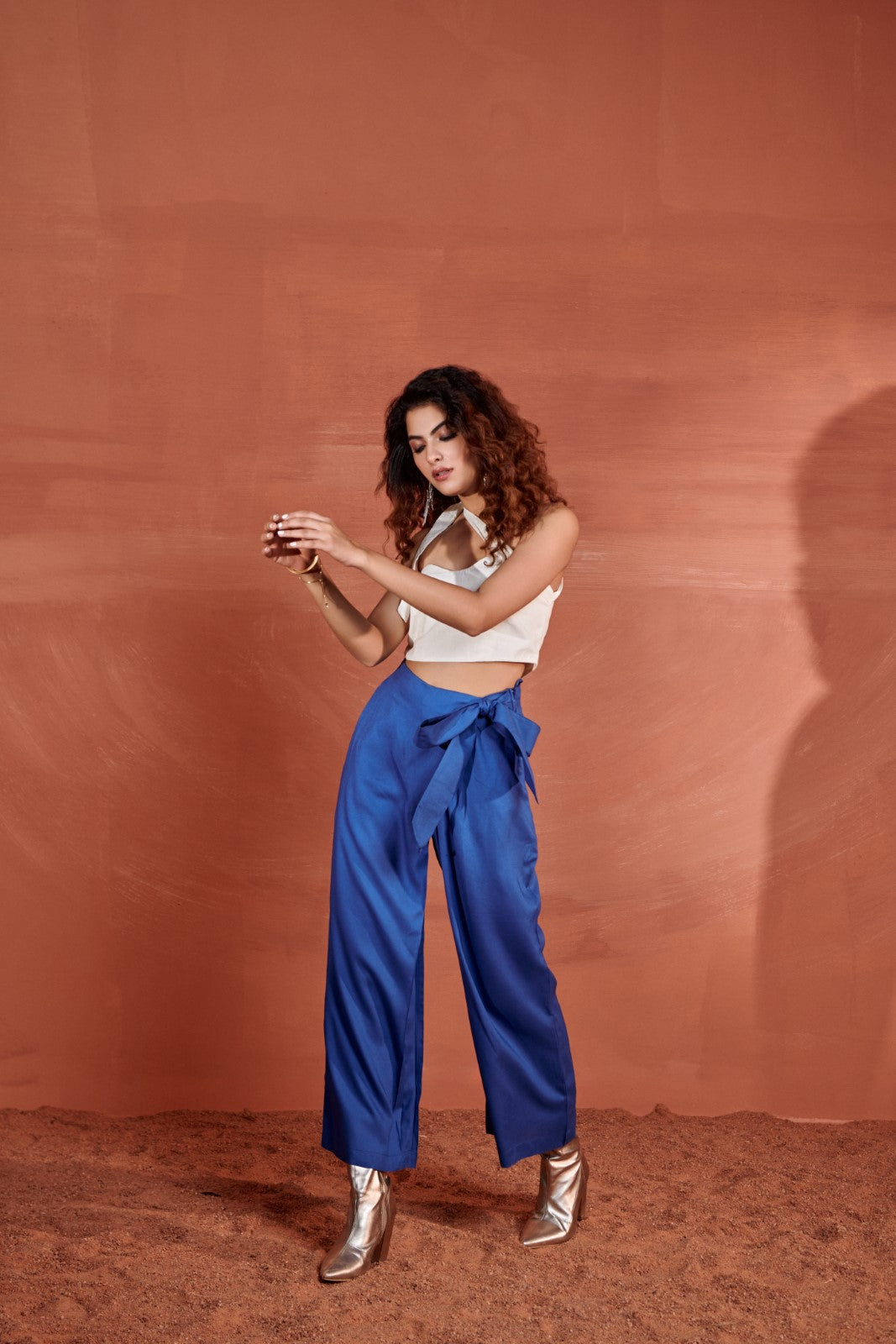 Straight leg flowy on sale pants